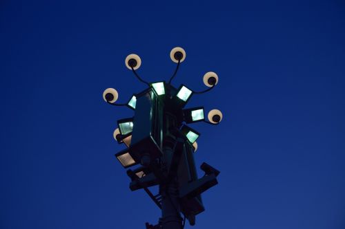 street lamp the night beijing