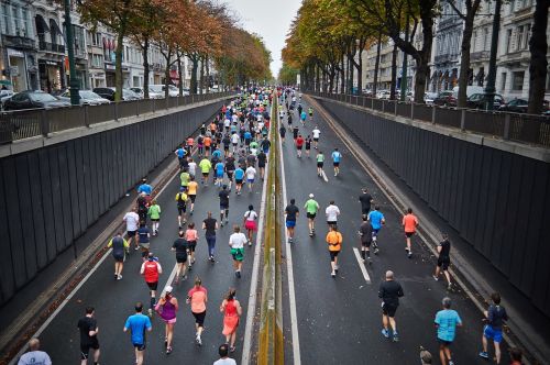 street marathon running competitors