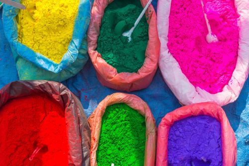 street market colorful colors