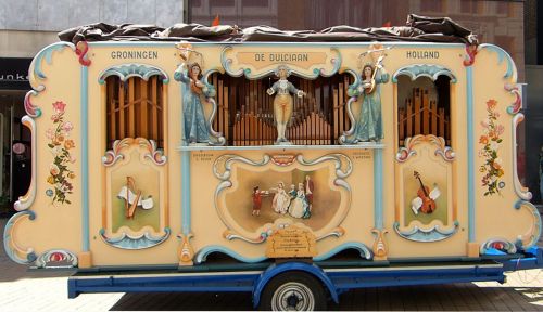 street organ front side barrel organ