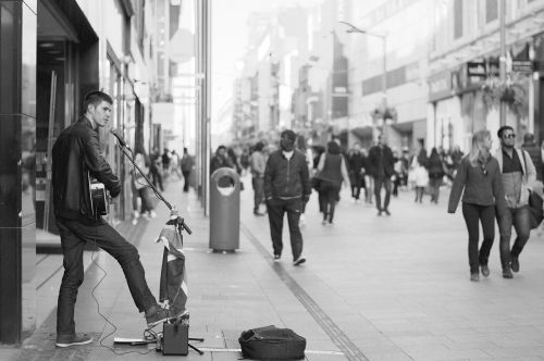 street performer musician music
