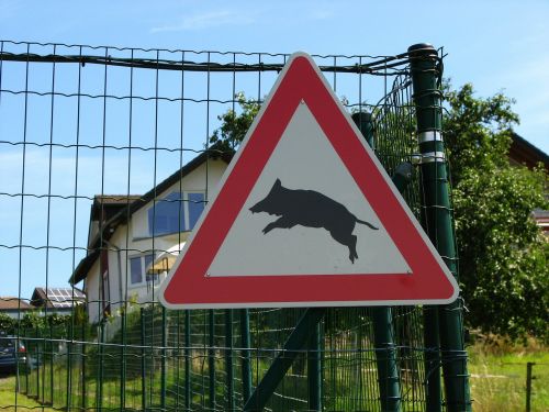 street sign boar attention