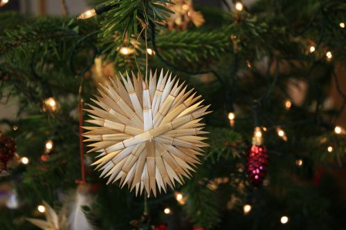 strohstern poinsettia christmas decorations