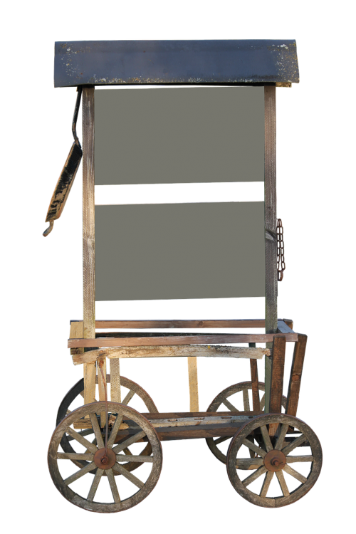 stroller handcart isolated