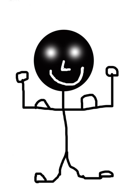 strong stick figure adult