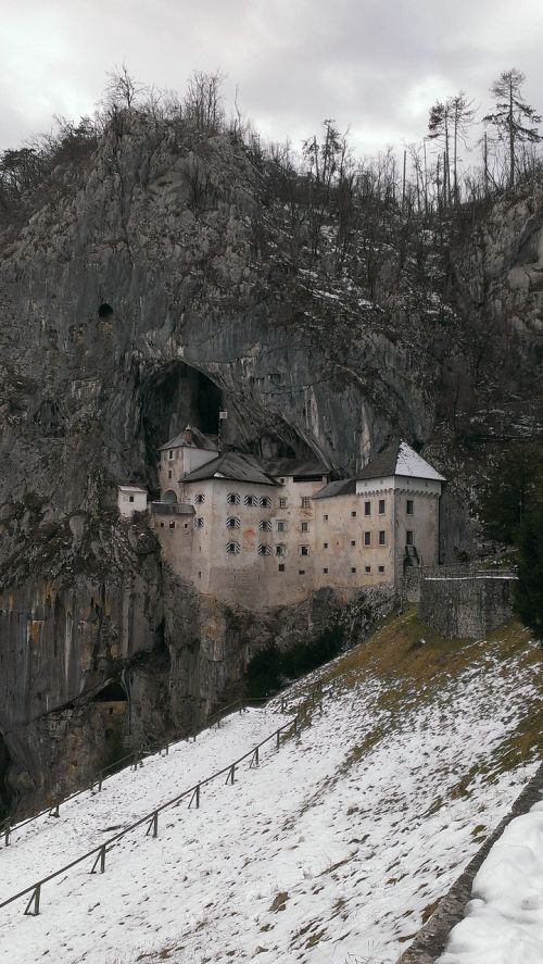 stronghold castle in the rock slovenia