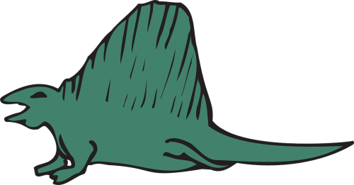stylized dinosaur reptile