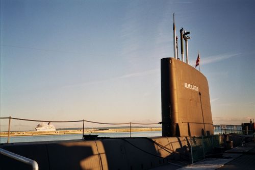 submarine boat sky