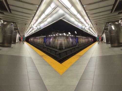 subway surreal tunnel