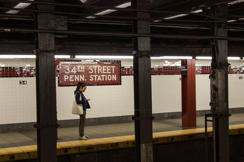 subway  penn station  new york