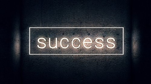 success  lettering  typography