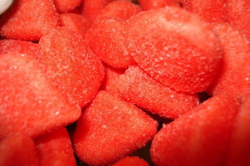 sugar candy strawberries