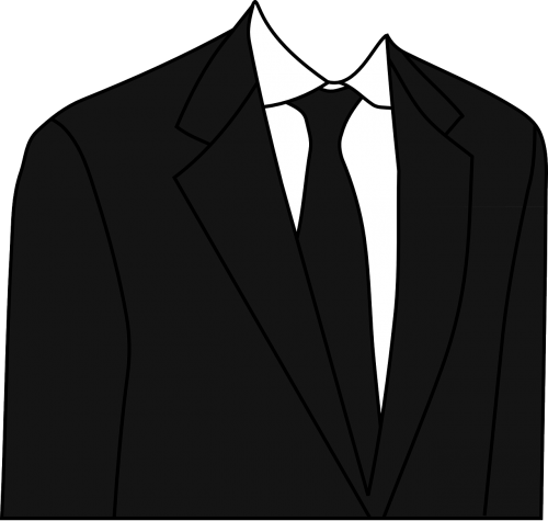 suit black clothing
