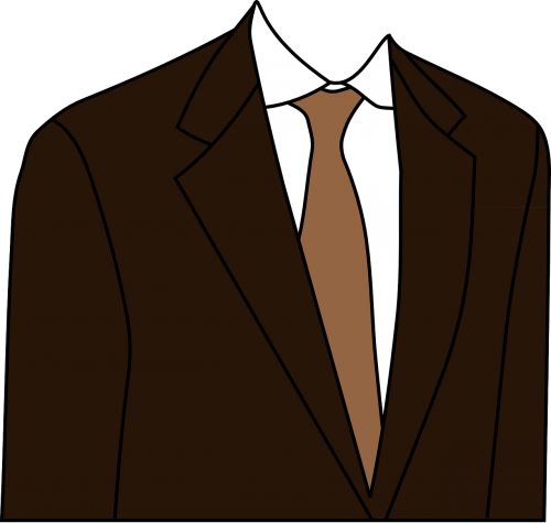 suit brown clothing