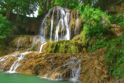 summer waterfall nature