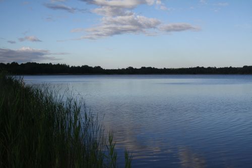 summer abendstimmung lake