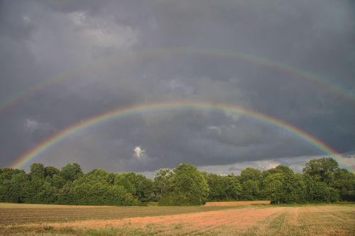 summer landscape storm