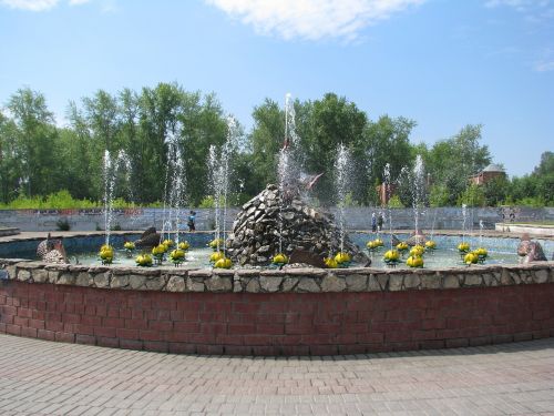 summer fountain water