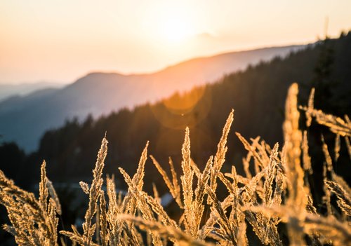 summer  sunset  mountains