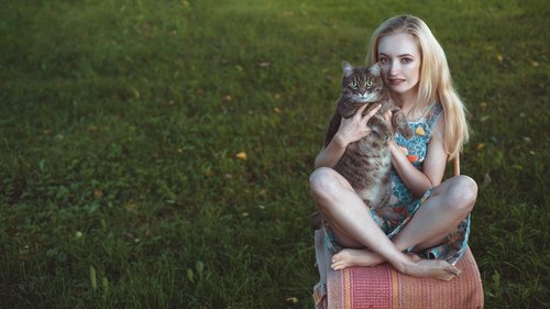 summer  cat  girl