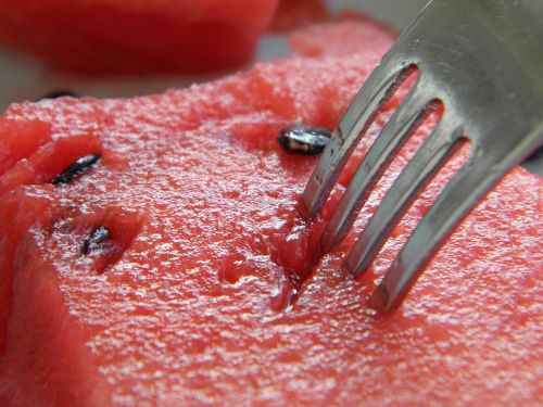 summer watermelon fork
