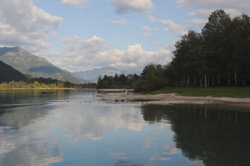 summer mountains sky