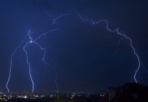 summer thunder storm  lightning  storm