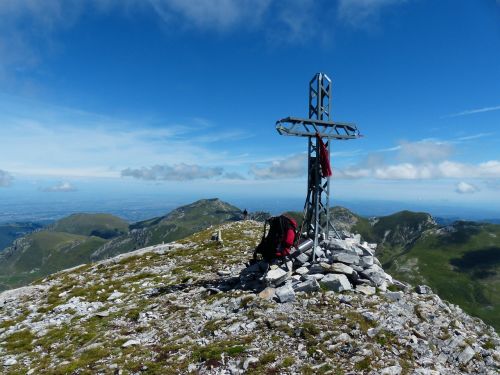 summit cross cima della saline mountain