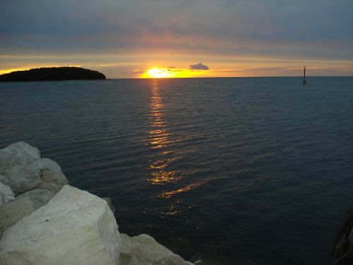 sun sunset croatia