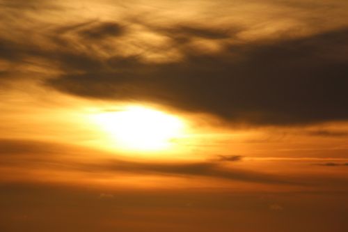 sun sunset blurred cloud