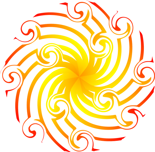 sun flower spiral