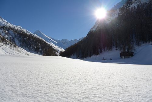 sun winter snow