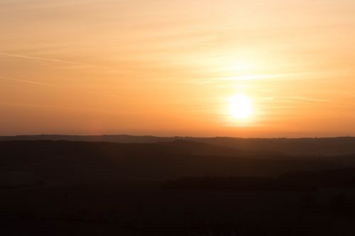 sun evening sky