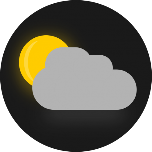 sun clouds icon