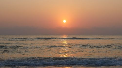 sun sunrise ocean