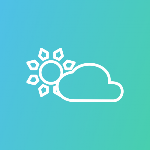 sun cloud icon