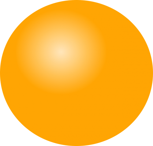 sun orange ball