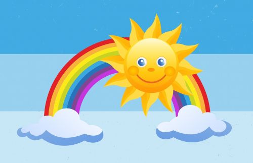 sun rainbow kids