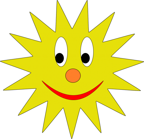 sun smiley smiling