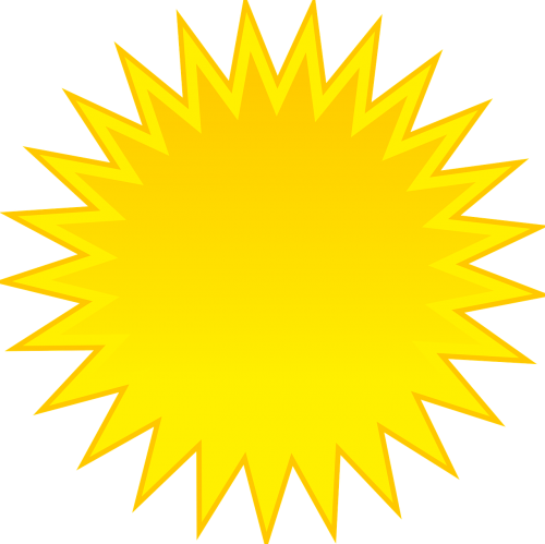 sun yellow star