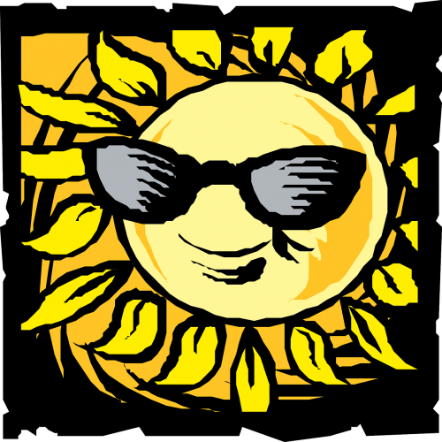 sun sunglasses smiling