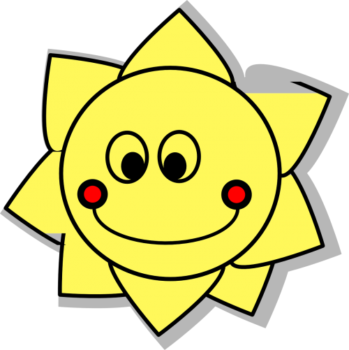 sun shiny yellow