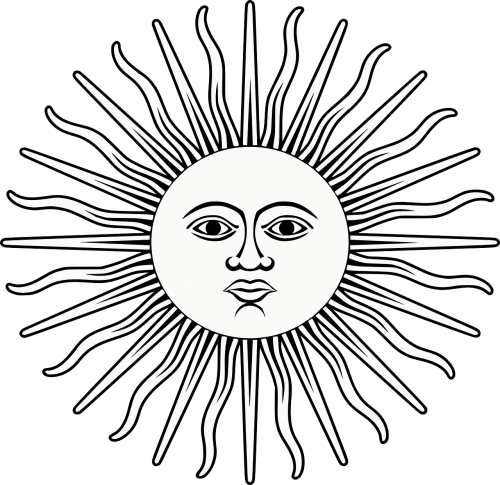 sun rays face