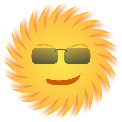 sun sunglasses smiling
