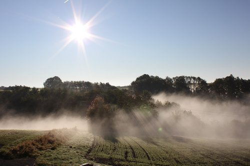 sun  fog  panorama