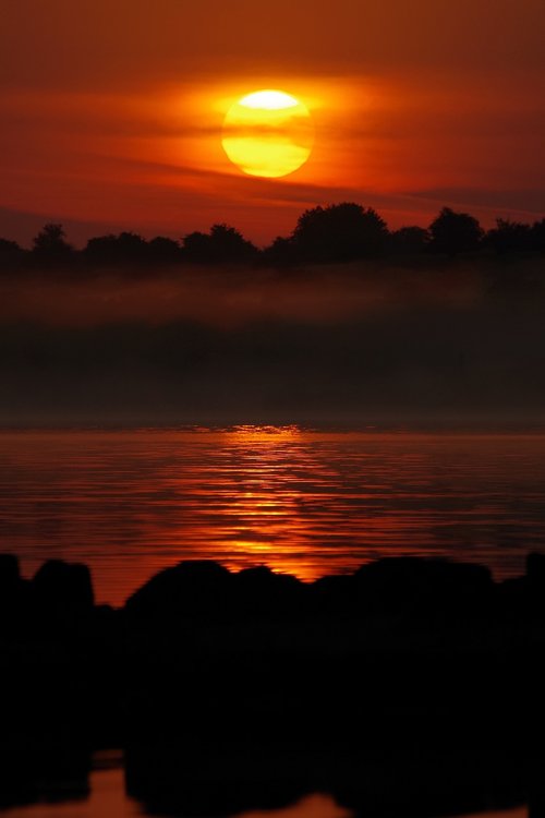 sun  red  sunrise