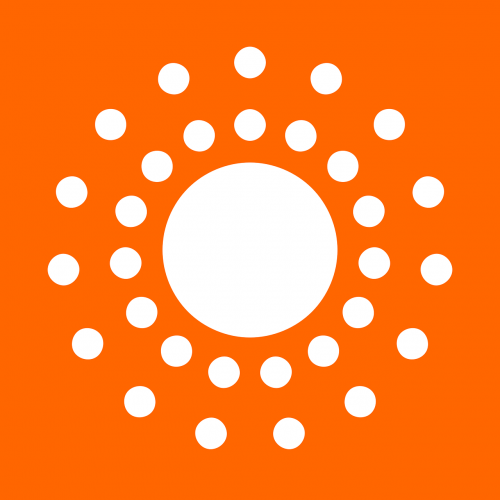 sun circle orange