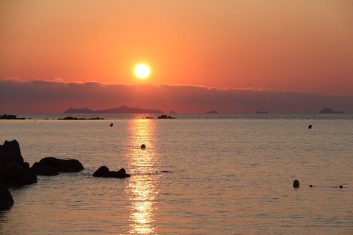 sun  sunset  corsica