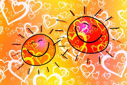 sun  heart  love