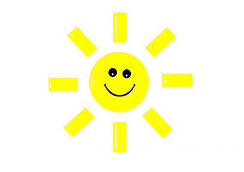 sun smile cartoon